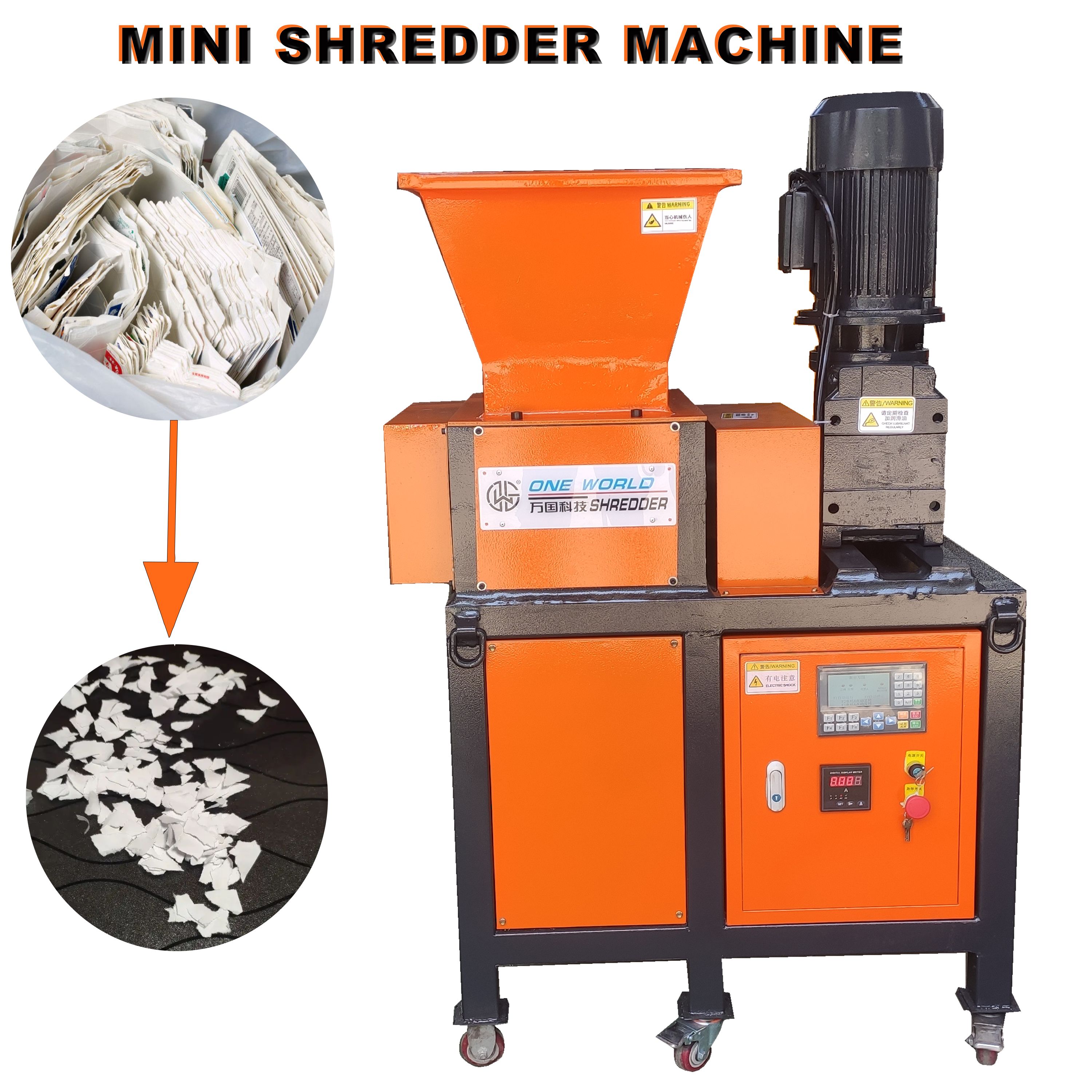 Mini-Plastikflaschen-Zerkleinerungsmaschine, Zerkleinerungsmaschine 